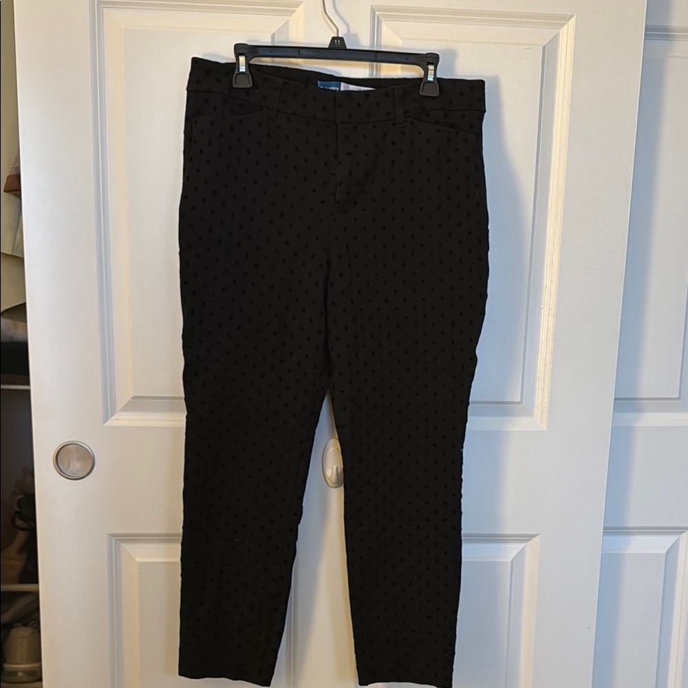 Black Polka Dot Women's Pants